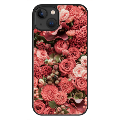 Apple iPhone 13 Mini Rose festival Black Glossy Θήκη
