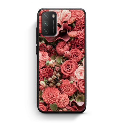 Xiaomi Poco M3 Rose festival Black Glossy Θήκη