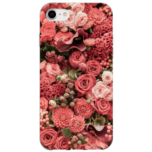 Apple iPhone SE 2020 Rose festival Transparent Silicone TPU Θήκη
