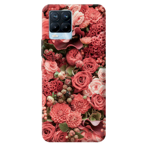 Realme 8 Pro Rose festival Transparent Silicone TPU Θήκη