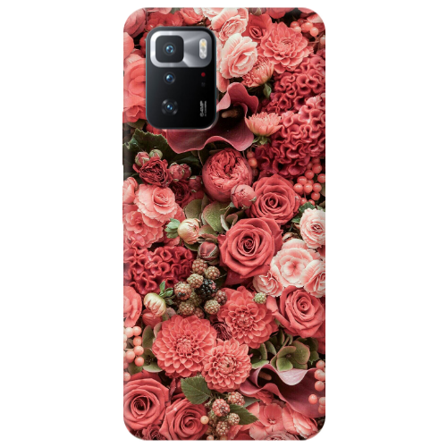 Xiaomi Poco X3 GT Rose festival Transparent Silicone TPU Θήκη