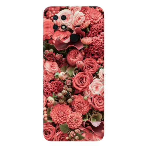 Xiaomi Poco C40 Rose festival Transparent Silicone TPU Θήκη