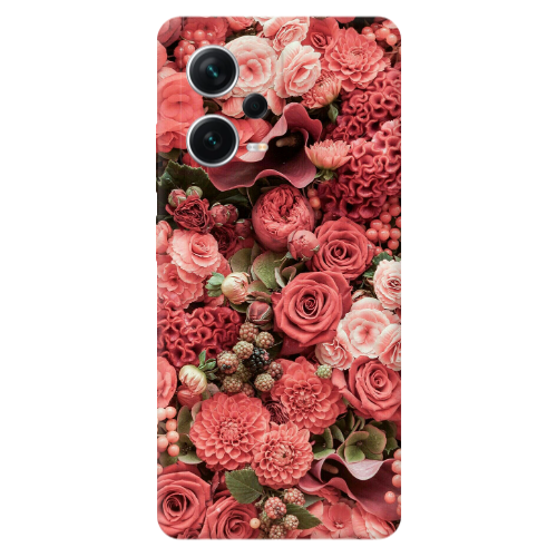 Xiaomi Redmi Note 12 5G Rose festival Transparent Silicone TPU Θήκη