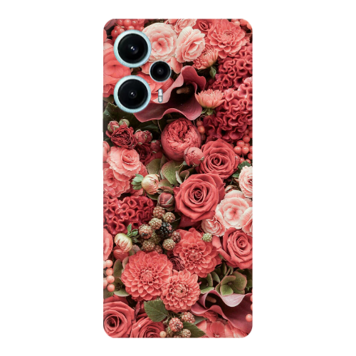 Xiaomi Poco F5 Rose festival Transparent Silicone TPU Θήκη