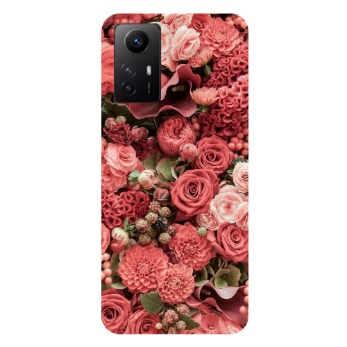 Xiaomi Redmi Note 12s Rose festival Transparent Silicone TPU Θήκη