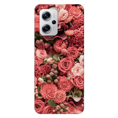 Xiaomi Poco X4 GT Rose festival Transparent Silicone TPU Θήκη
