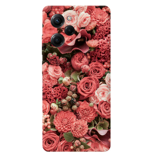 Xiaomi Poco X5 Pro Rose festival Transparent Silicone TPU Θήκη