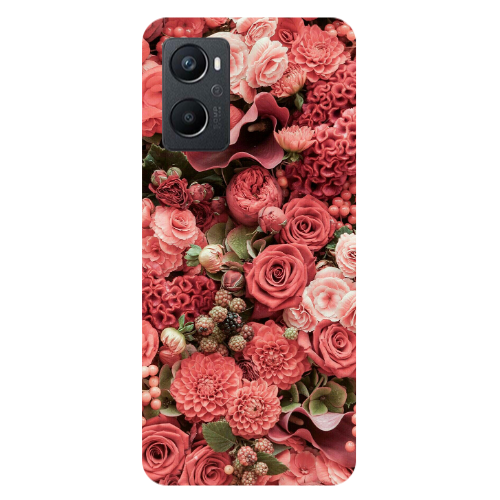 Oppo A 96 Rose festival Transparent Silicone TPU Θήκη