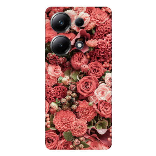 Xiaomi Poco M6 Pro 4G Rose festival Transparent Silicone TPU Θήκη