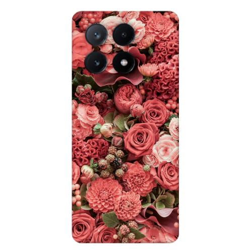Xiaomi Poco X6Pro 5G Rose festival Transparent Silicone TPU Θήκη