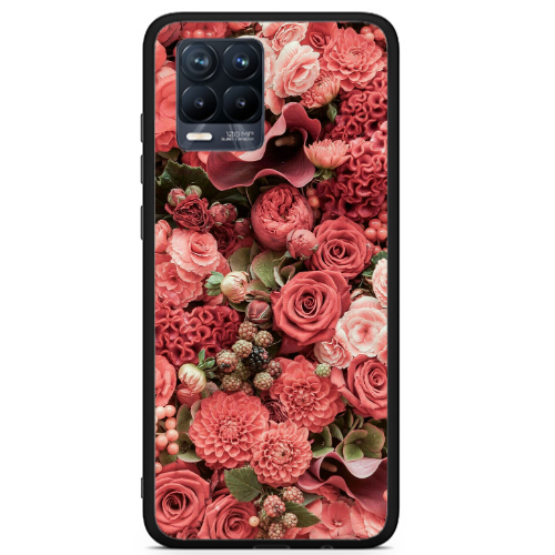 Realme 8 i Rose festival Black Glossy Θήκη