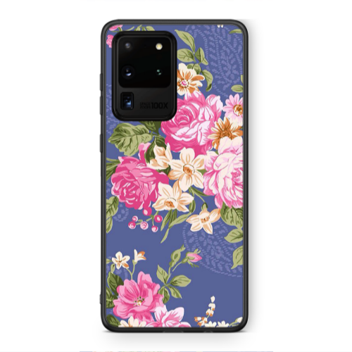Samsung S20 Ultra Mixed roses Black Glossy Θήκη