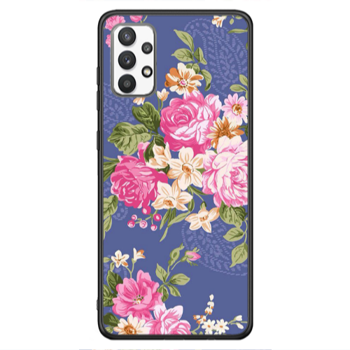Samsung A13 4G Mixed roses Black Glossy Θήκη