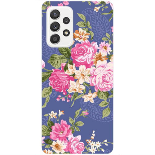 Samsung A53 Mixed roses Transparent Silicone TPU Θήκη