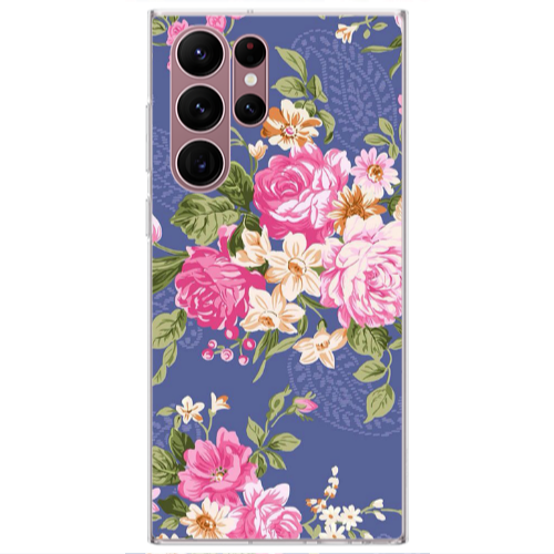 Samsung S22 Ultra Mixed roses Transparent Silicone TPU Θήκη