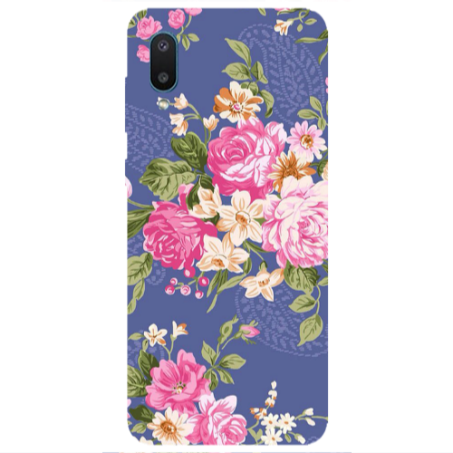 Samsung A02 Mixed roses Transparent Silicone TPU Θήκη