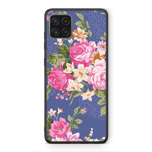 Samsung A22 4G Mixed roses Black Glossy Θήκη