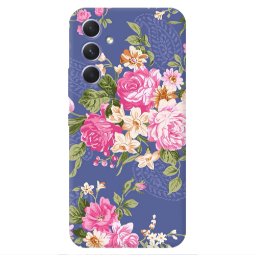 Samsung A54 Mixed roses Transparent Silicone TPU Θήκη