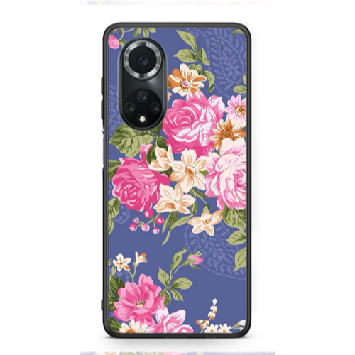 Huawei Nova 9 Mixed roses Black Glossy Θήκη