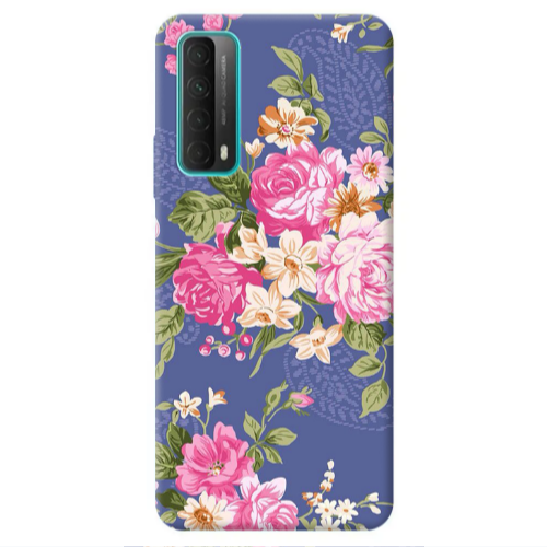 Huawei P Smart 2021 Mixed roses Transparent Silicone TPU Θήκη