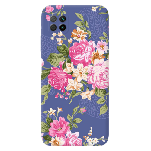 Huawei P40 Lite Mixed roses Transparent Silicone TPU Θήκη