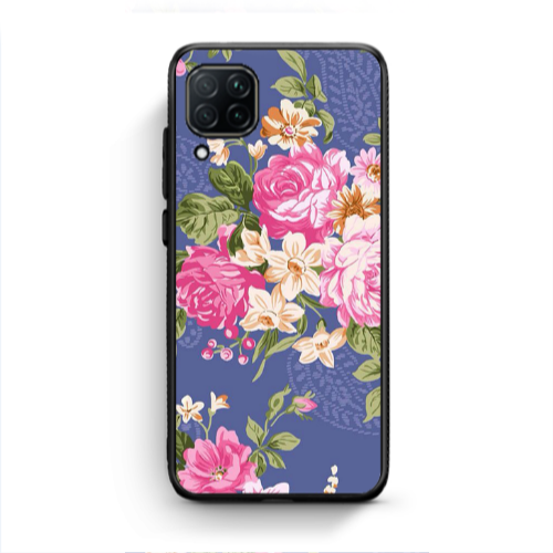 Huawei P40 Lite Mixed roses Black Glossy Θήκη