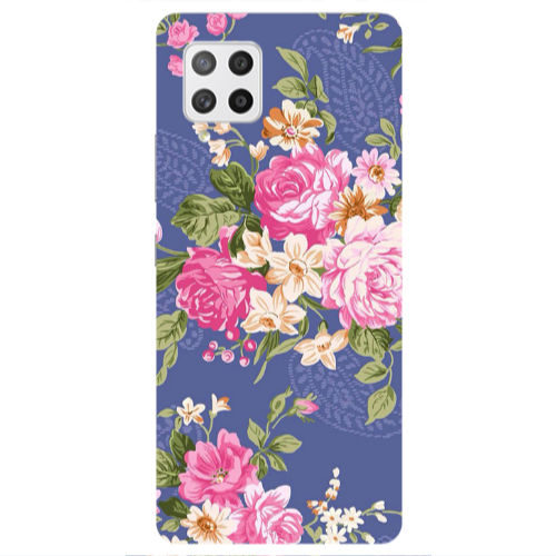 Samsung A42 5G Mixed roses Transparent Silicone TPU Θήκη