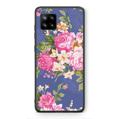 Samsung A42 5G Mixed roses Black Glossy Θήκη