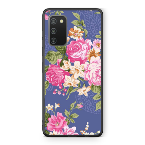 Samsung A02s Mixed roses Black Glossy Θήκη