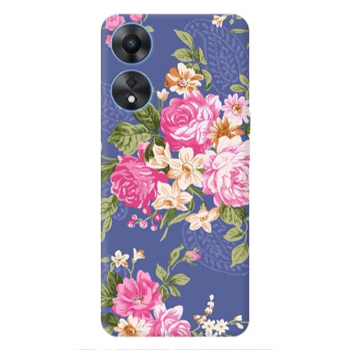 Oppo A 98 Mixed roses Transparent Silicone TPU Θήκη