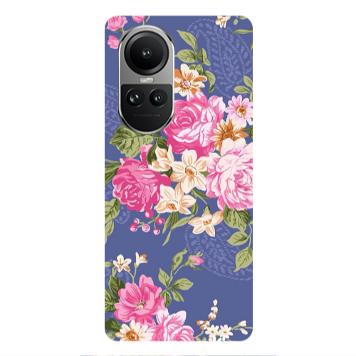 Oppo Reno10 5G Mixed roses Transparent Silicone TPU Θήκη