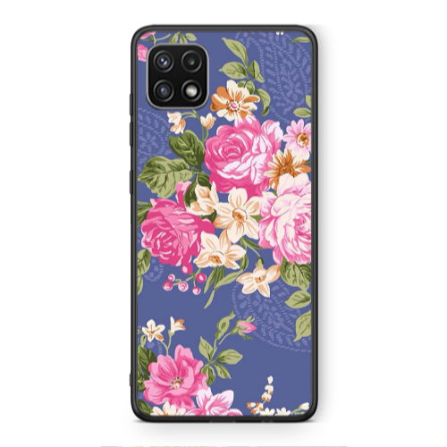 Samsung A22 5G Mixed roses Black Glossy Θήκη