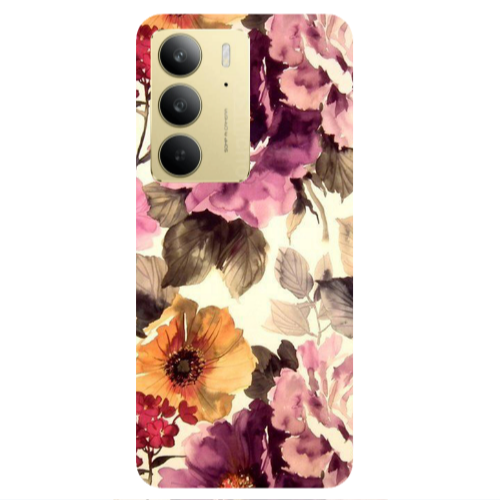 Realme C 75 Daisies and roses Transparent Silicone TPU Θήκη