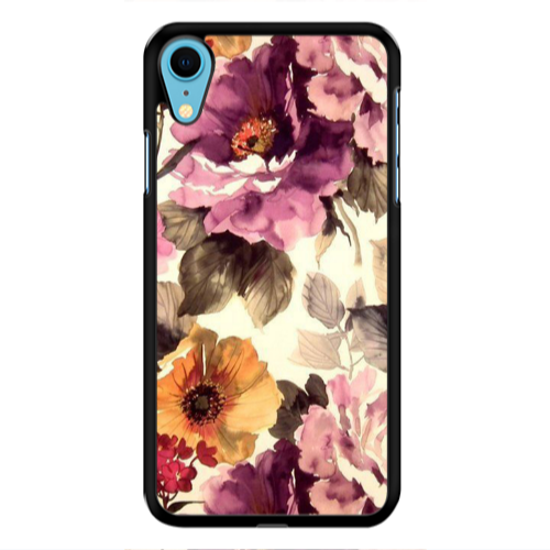 Apple iPhone Xr Daisies and roses Black Glossy Θήκη