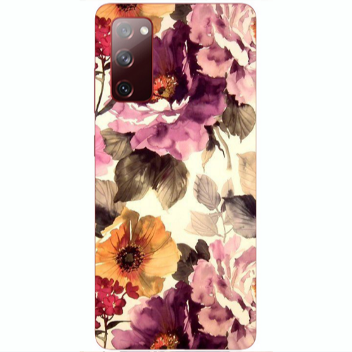 Samsung S20 FE Daisies and roses Transparent Silicone TPU Θήκη