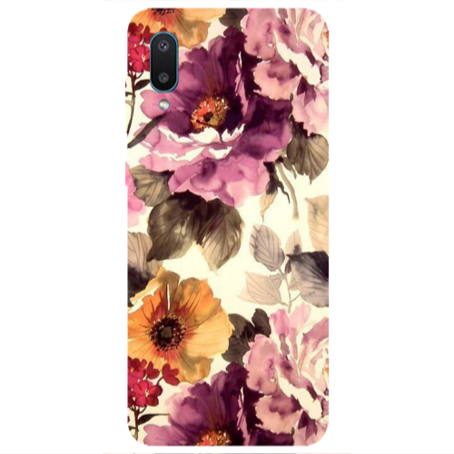 Samsung A02 Daisies and roses Transparent Silicone TPU Θήκη