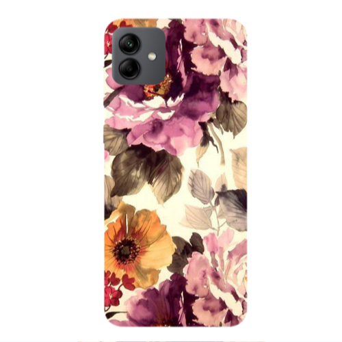 Samsung A04 Daisies and roses Transparent Silicone TPU Θήκη