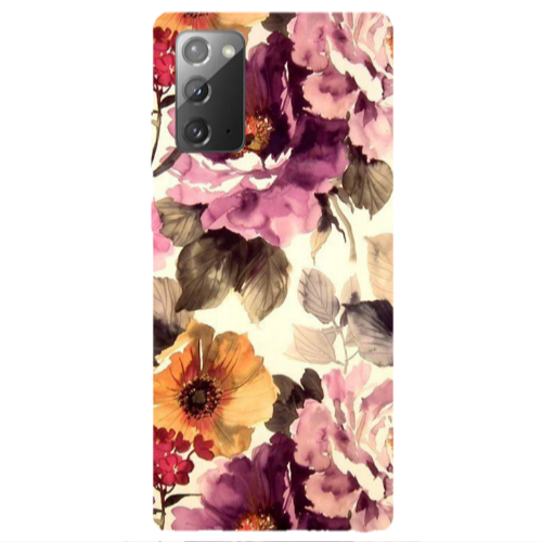 Samsung Note 20 Daisies and roses Transparent Silicone TPU Θήκη