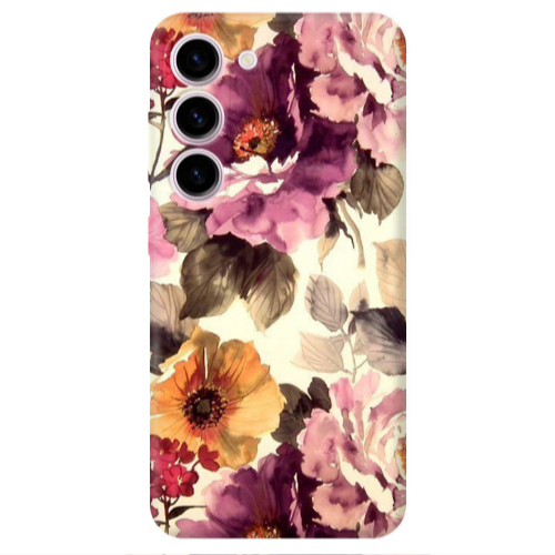 Samsung S23 Plus Daisies and roses Transparent Silicone TPU Θήκη
