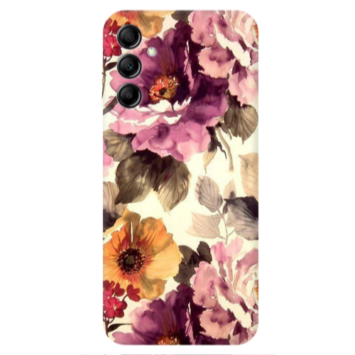 Samsung A24 Daisies and roses Transparent Silicone TPU Θήκη