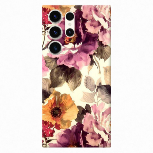 Samsung S23 Ultra Daisies and roses Transparent Silicone TPU Θήκη