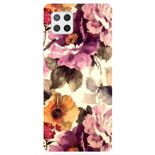 Samsung A42 5G Daisies and roses Transparent Silicone TPU Θήκη