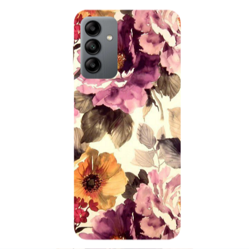 Samsung A13 5G Daisies and roses Transparent Silicone TPU Θήκη