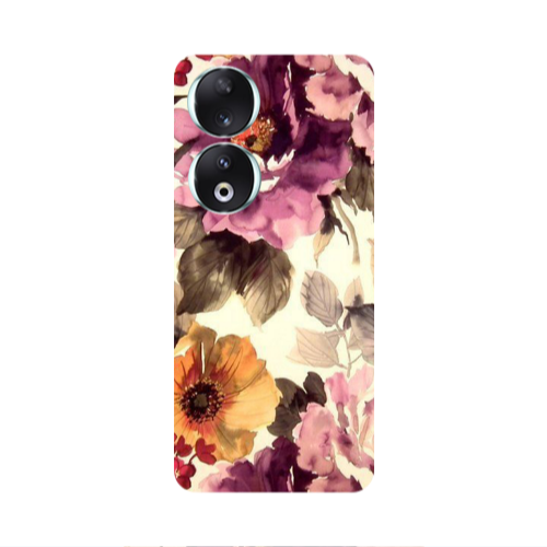 Honor 90 5G Daisies and roses Transparent Silicone TPU Θήκη