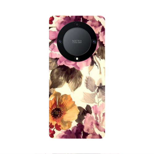 Honor Magic5 Lite 5G Daisies and roses Transparent Silicone TPU Θήκη
