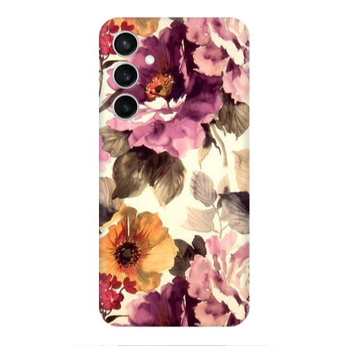 Samsung S24 Daisies and roses Transparent Silicone TPU Θήκη
