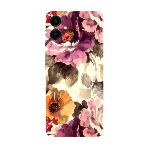 Samsung A06 Daisies and roses Transparent Silicone TPU Θήκη