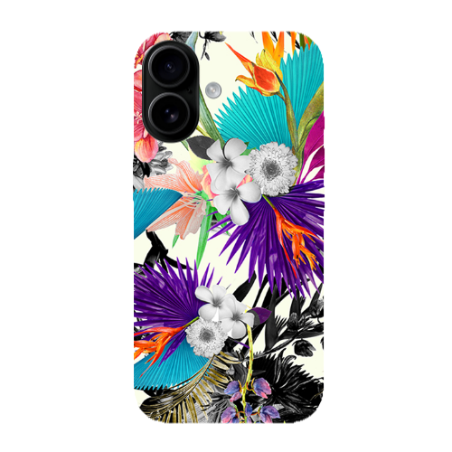 Apple Iphone 16 plus Sea flowers Transparent Silicone TPU Θήκη
