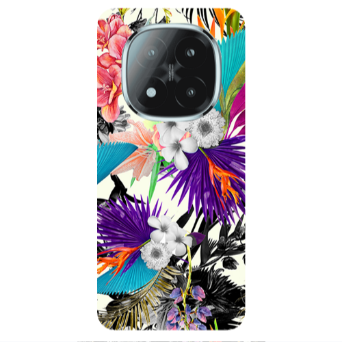 Xiaomi Redmi Note 14 Pro + 5g Sea flowers Transparent Silicone TPU Θήκη