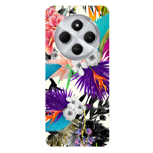 Xiaomi Redmi 14c Sea flowers Transparent Silicone TPU Θήκη